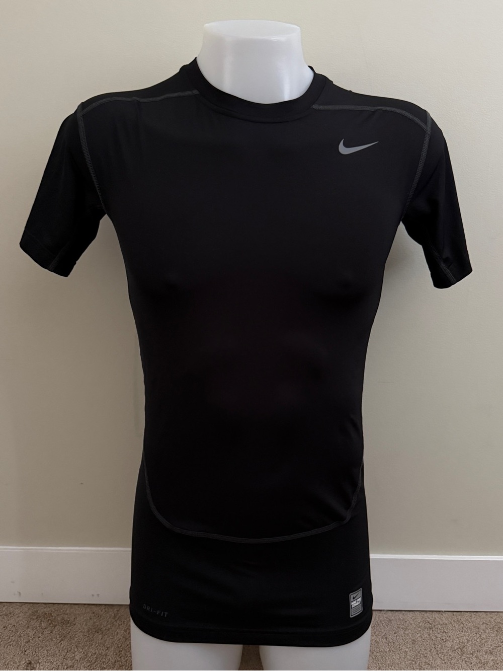 Nike Black Short Sleeve with Reflective Swoosh